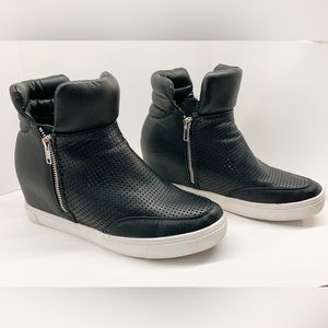 STEVE MADDEN LANDER Heeled Wedge Sneakers Size 9